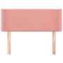 Voir la diapositive 3 : VIDAXL Tete de lit avec oreilles Rose 103x16x78/88 cm Velours