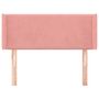 Voir la diapositive 3 : VIDAXL Tete de lit avec oreilles Rose 103x16x78/88 cm Velours