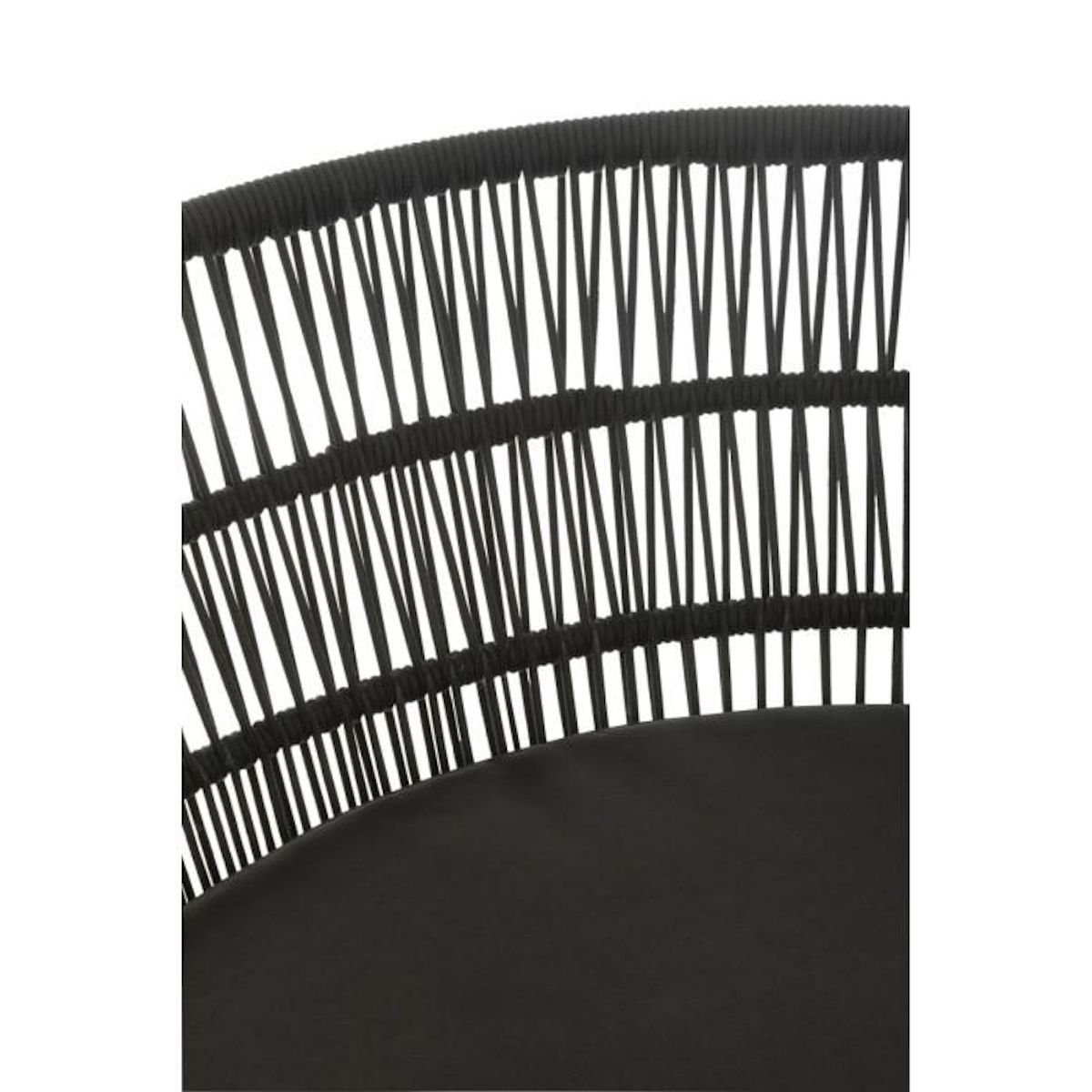 Paris Prix Fauteuil de Jardin  Poa  118cm Noir