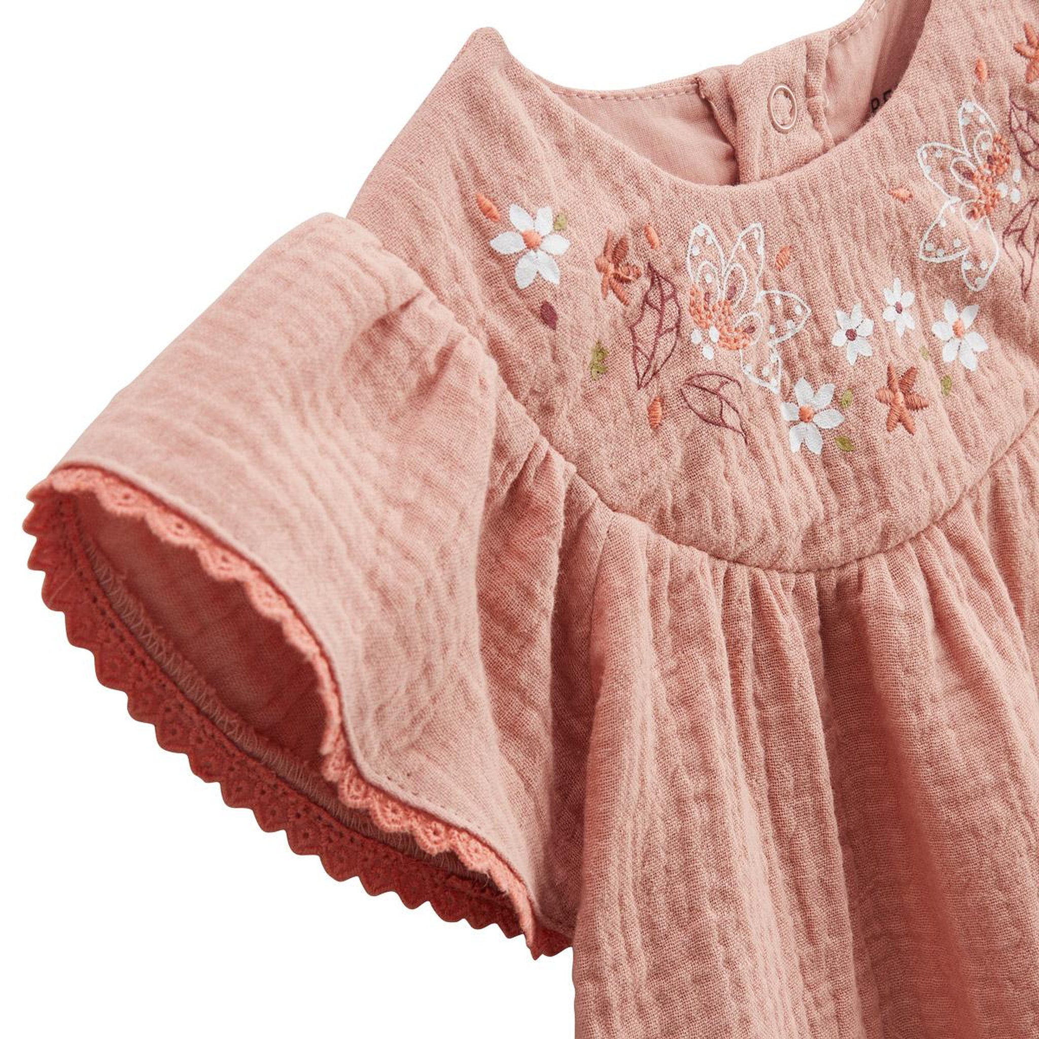 Voir la diapositive 3 : Petit Béguin Robe enfant en gaze de coton Mindanao
