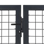 Voir la diapositive 3 : VIDAXL Portail de jardin avec poteaux en acier 350 x 100 cm anthracite