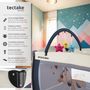 Voir la diapositive 2 : tectake Lit de voyage pour enfants peu encombrant pliable et réglable en hauteur bleu