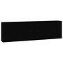 Voir la diapositive 2 : VIDAXL Buffets 3 pcs noir bois d'ingenierie