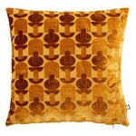 ATMOSPHERA Coussin Jacquard en Velours  Luna  40x40cm Ocre