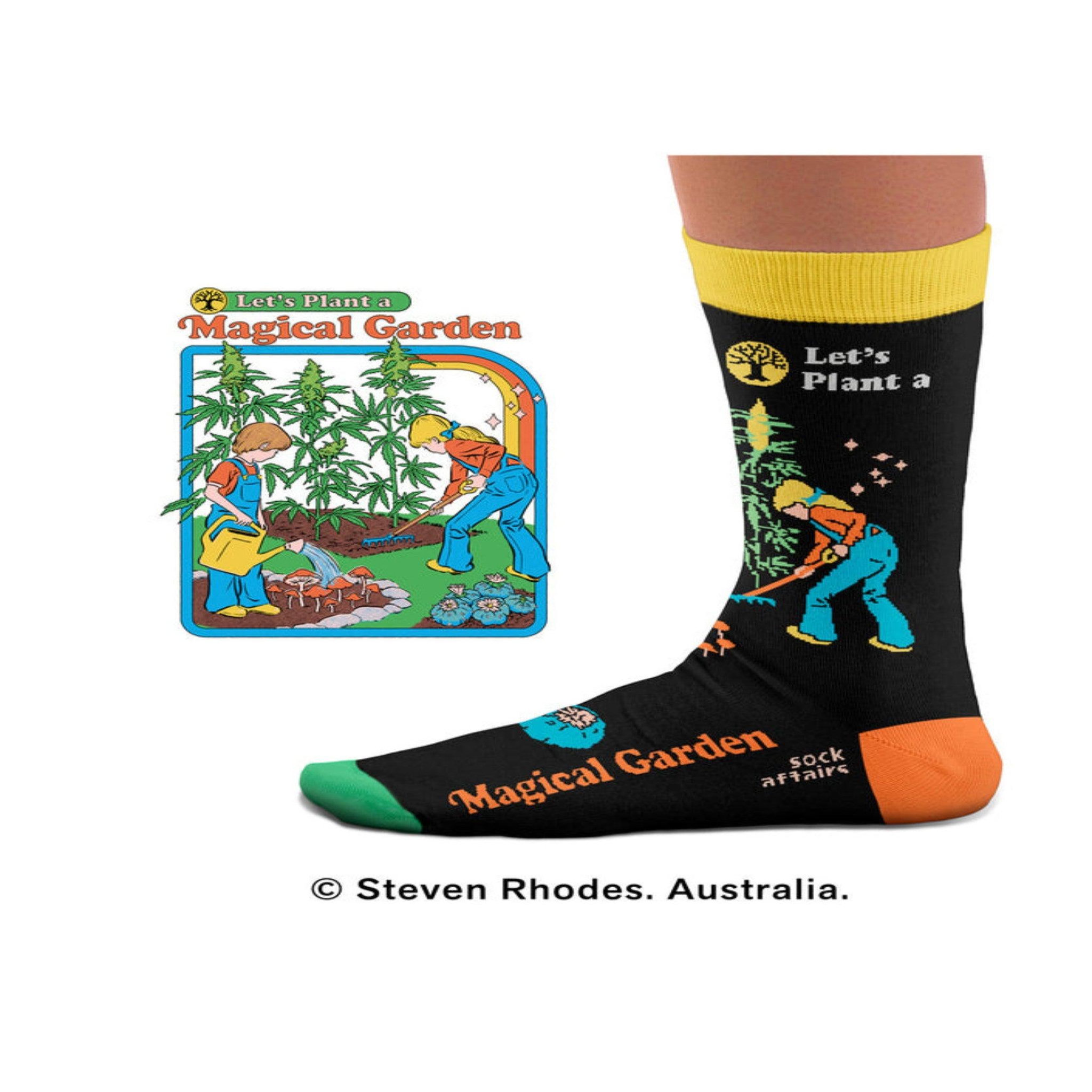 Voir la diapositive 3 : SOCK AFFAIRS Chaussettes magical garden, steven rhodes