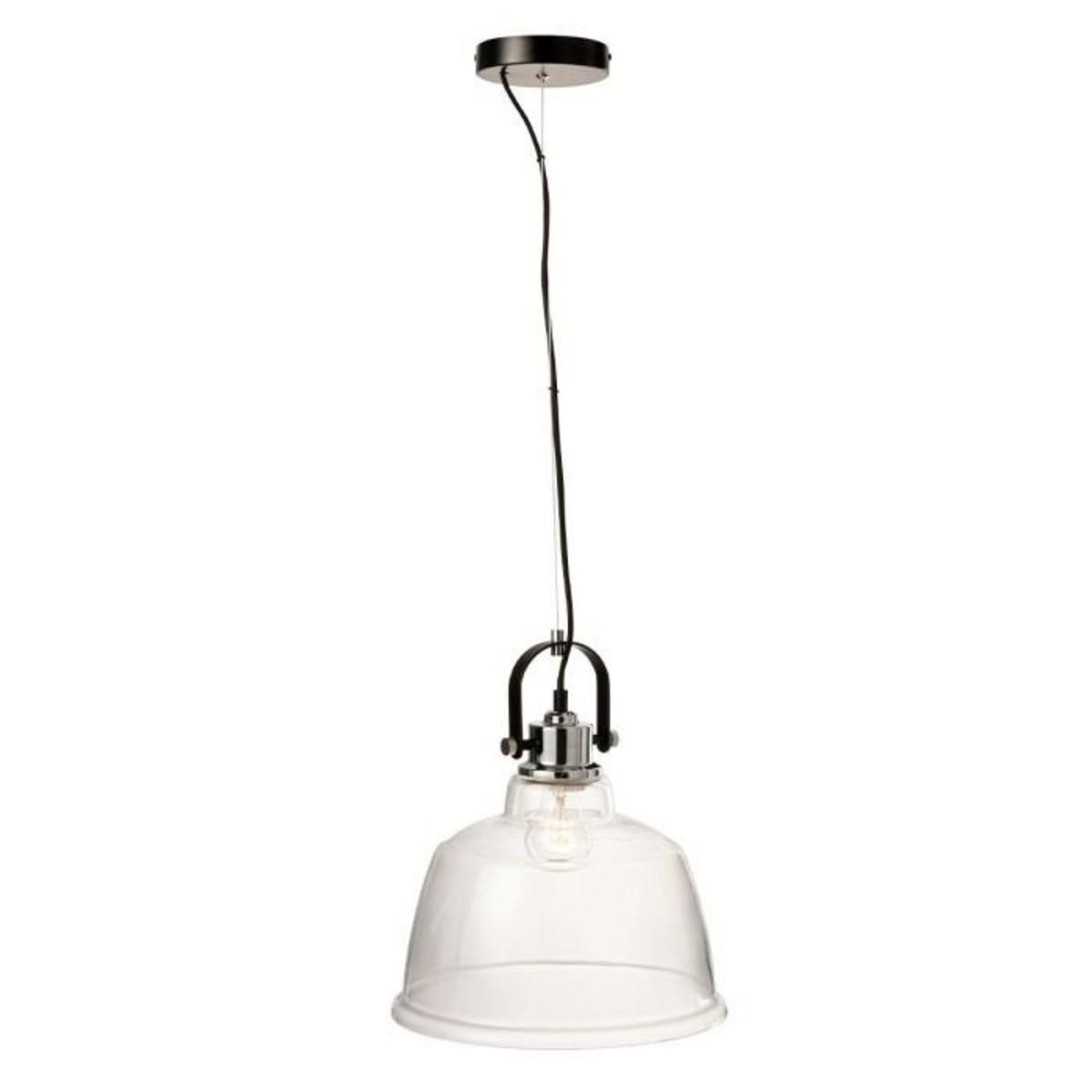 Paris Prix Lampe Suspension Design  Magali  175cm Transparent