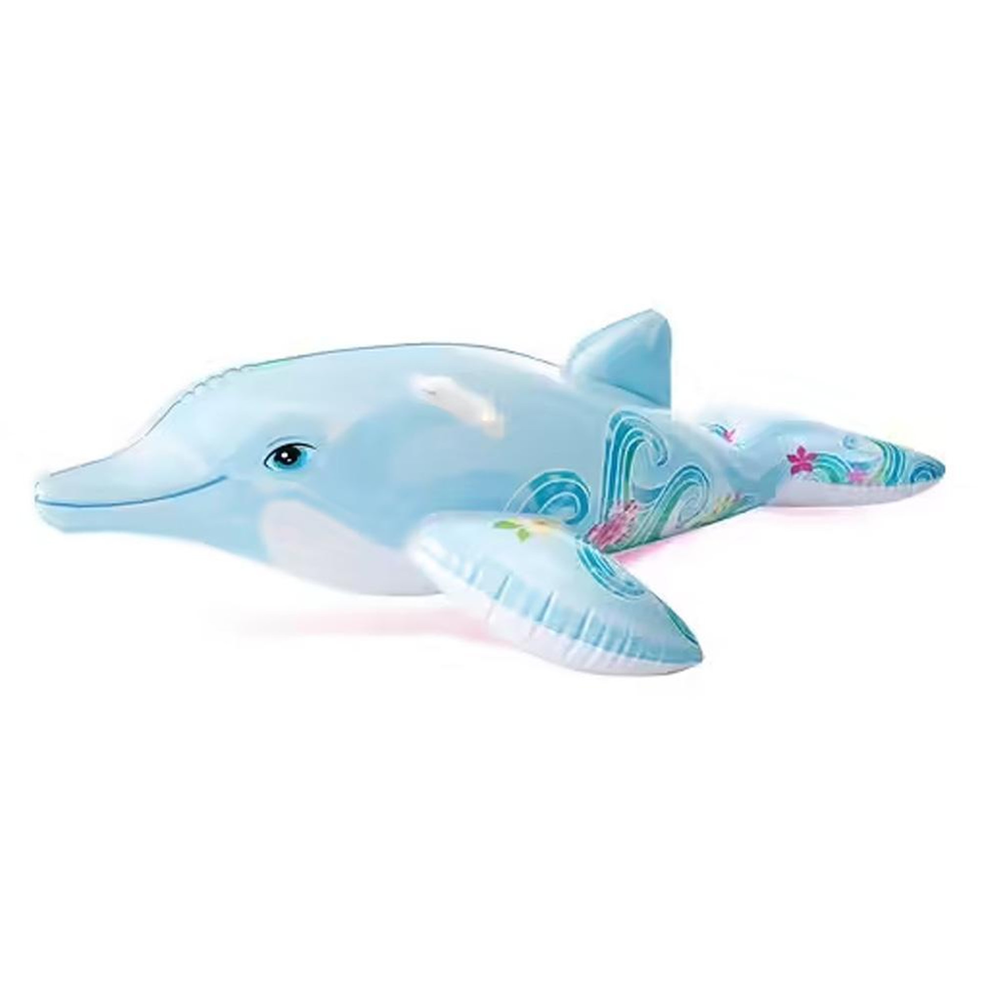 Voir la diapositive 3 : INTEX Matelas de plage gonflable dauphin - mixte - 175 cm - pour enfant - gris et noir