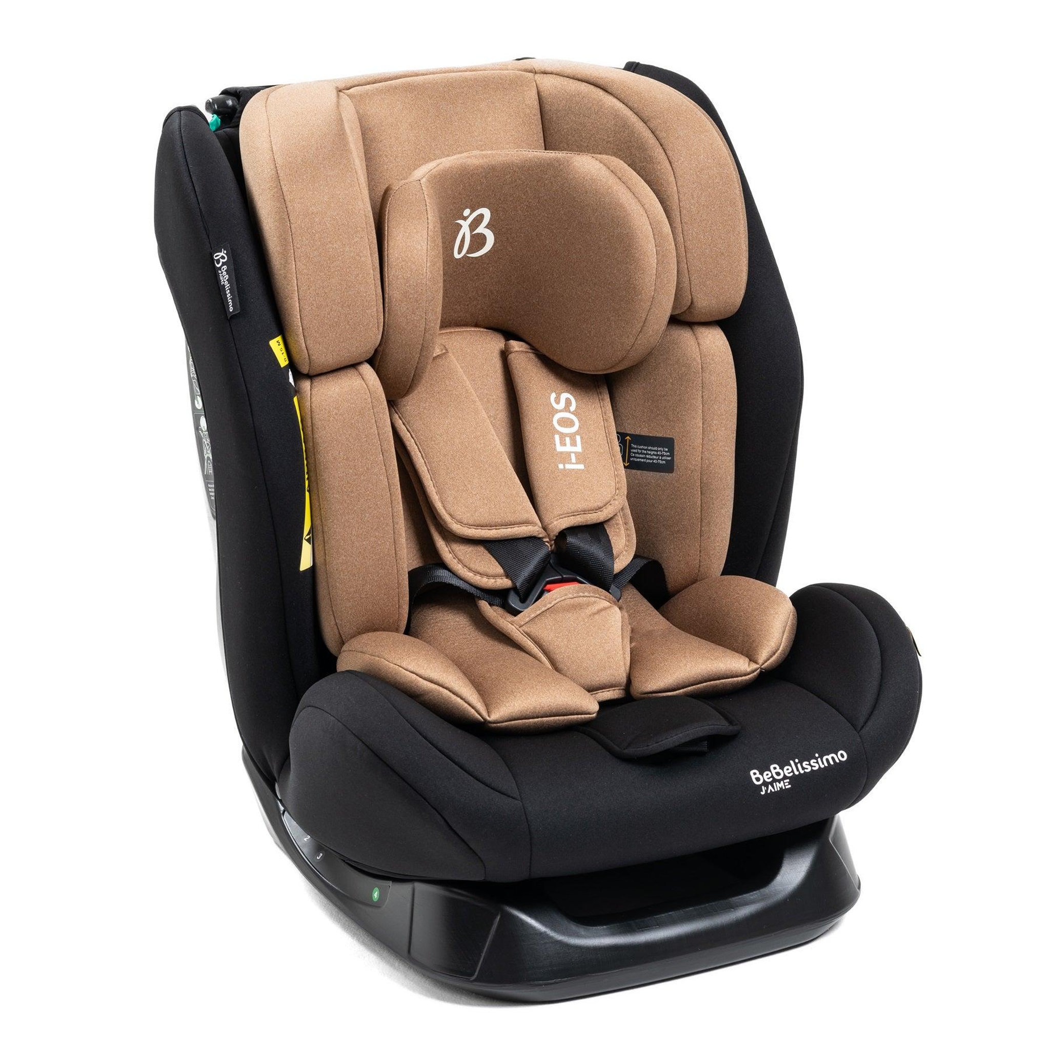 Voir la diapositive 2 : BEBELISSIMO Siège auto I-size  - groupe 0+/1/2/3 - (0-36kg) -  Inclinable - 40 -150cm - i-EOS - beige