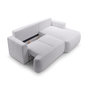 Voir la diapositive 3 : BEST MOBILIER Candela - canapé d'angle droit 4 places - convertible avec coffre - en tissu bouclette
