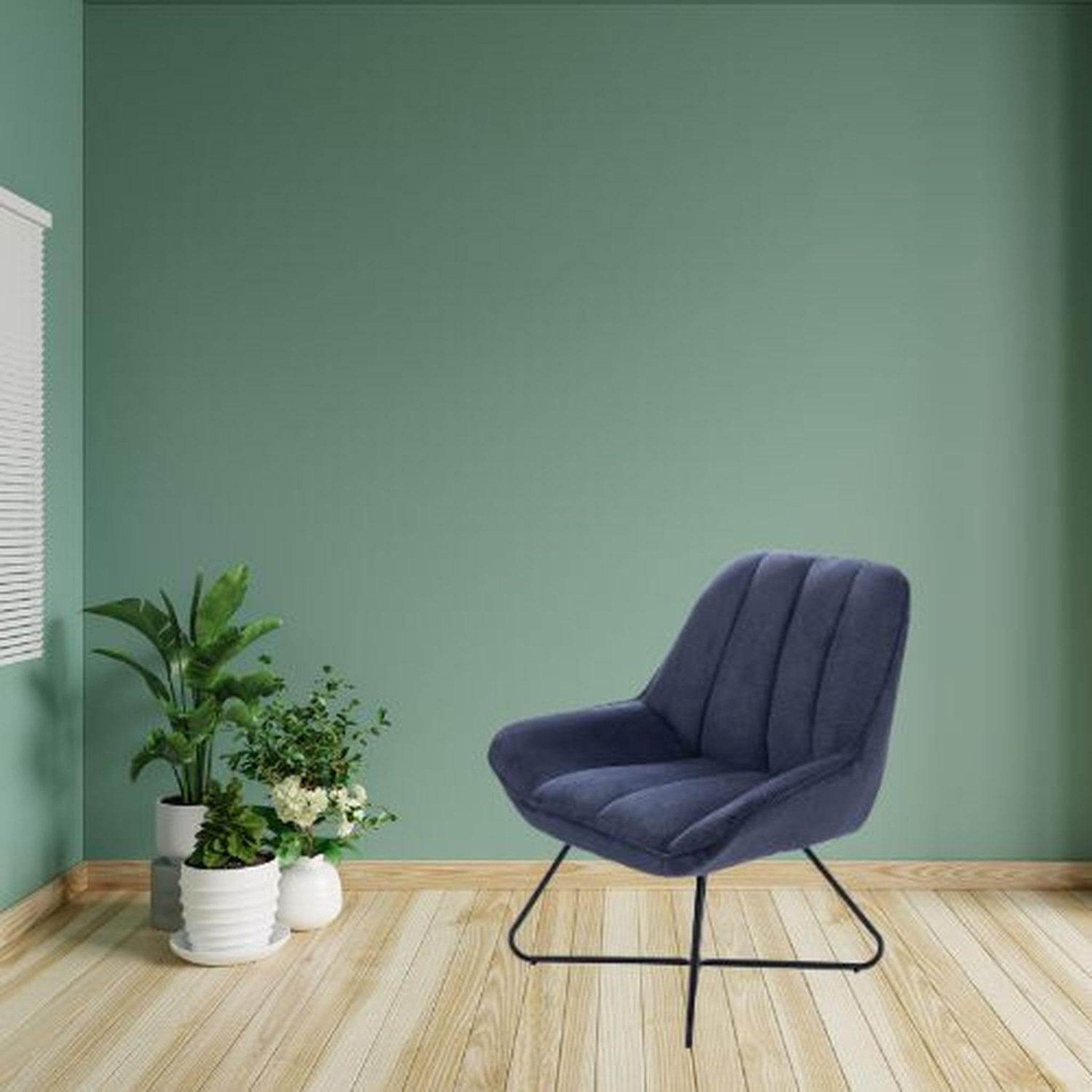 Voir la diapositive 2 : Amadeus Fauteuil tissu et métal Louis
