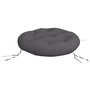 Voir la diapositive 4 : VIDAXL Coussin rond anthracite Ø 60 x11 cm tissu oxford