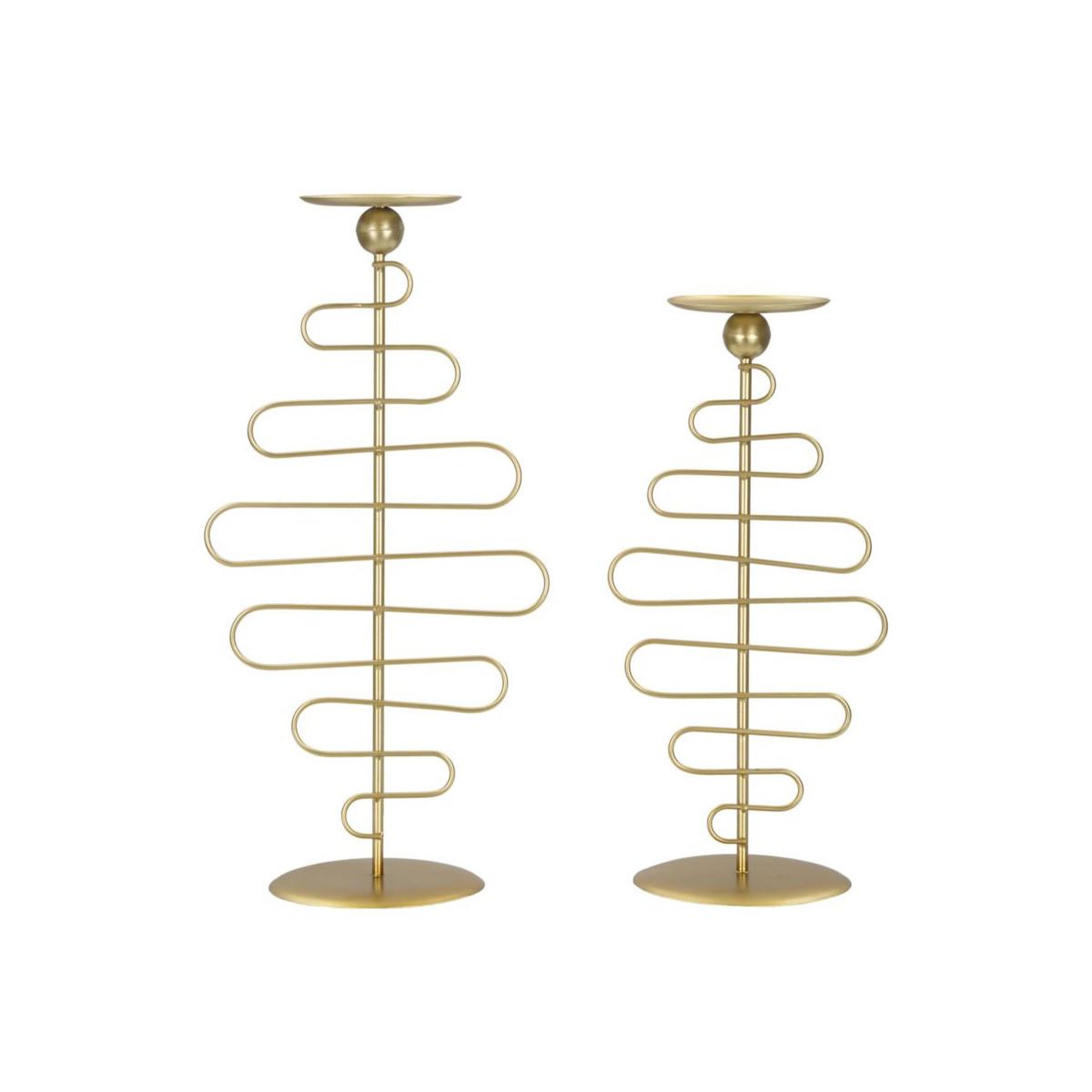 Paris Prix Lot de 2 bougeoirs en métal  alid  51cm or
