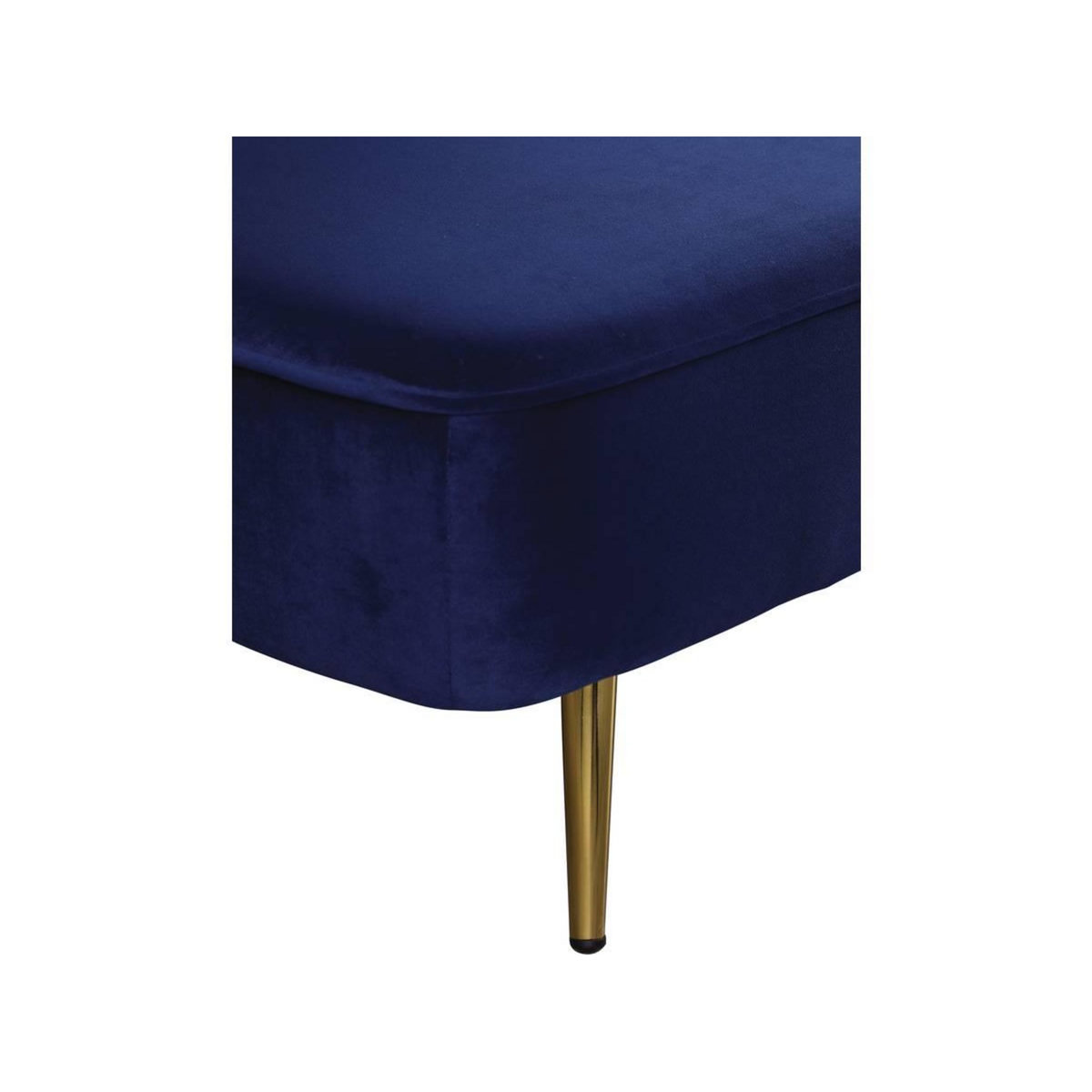 Habitat et Jardin Canapé Clic Clac en velours  James  - 180 x  83 x 75 cm - 3 places - Bleu foncé