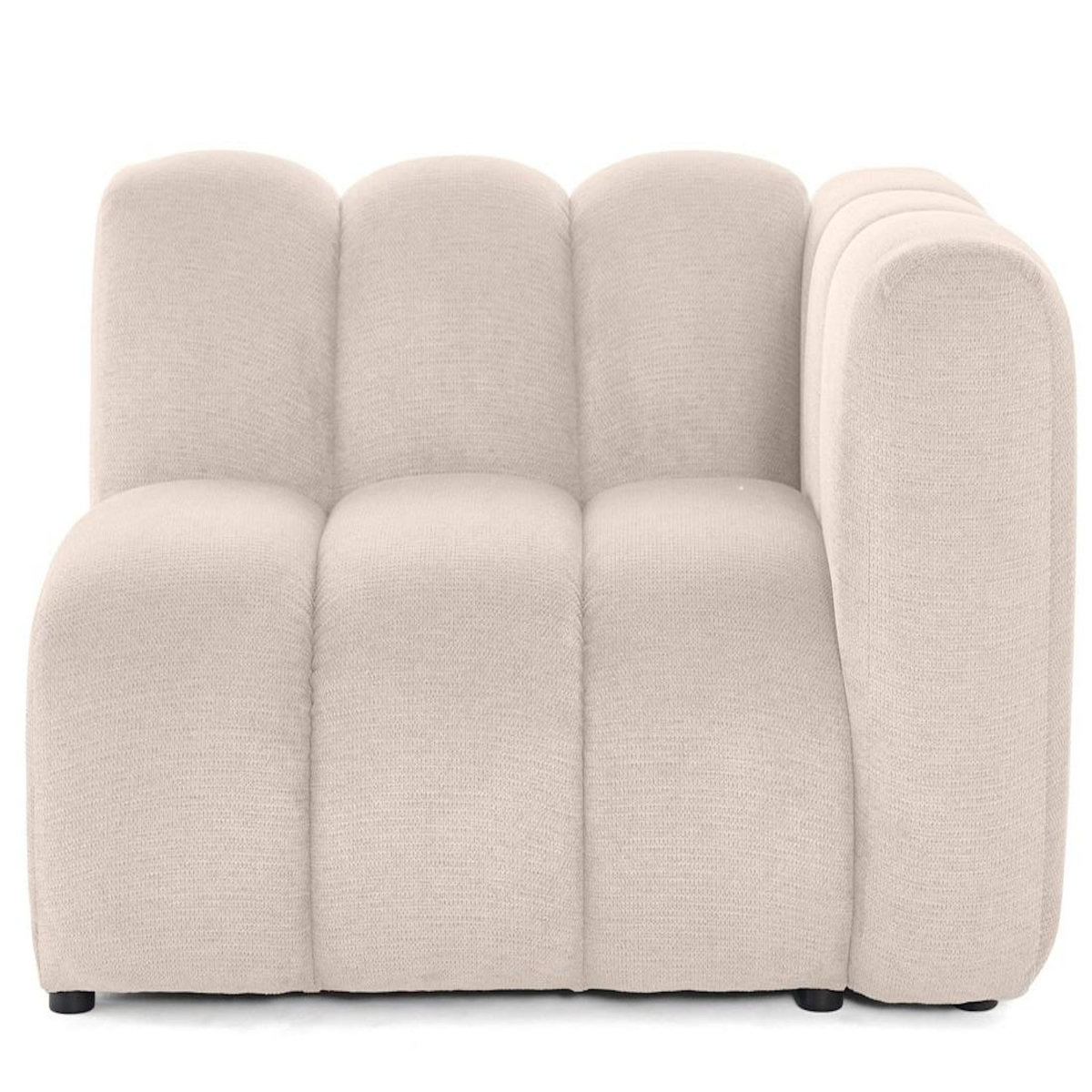 LISA DESIGN Debbie - module d'assise droit en tissu texturé
