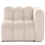Voir la diapositive 1 : LISA DESIGN Debbie - module d'assise droit en tissu texturé