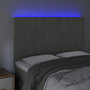Voir la diapositive 3 : VIDAXL Tete de lit a LED Gris clair 144x5x118/128 cm Velours
