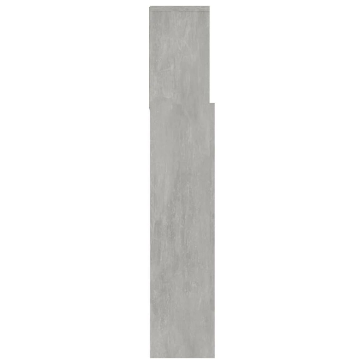 VIDAXL Armoire de tete de lit Gris beton 180x19x103,5 cm