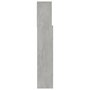 Voir la diapositive 4 : VIDAXL Armoire de tete de lit Gris beton 180x19x103,5 cm