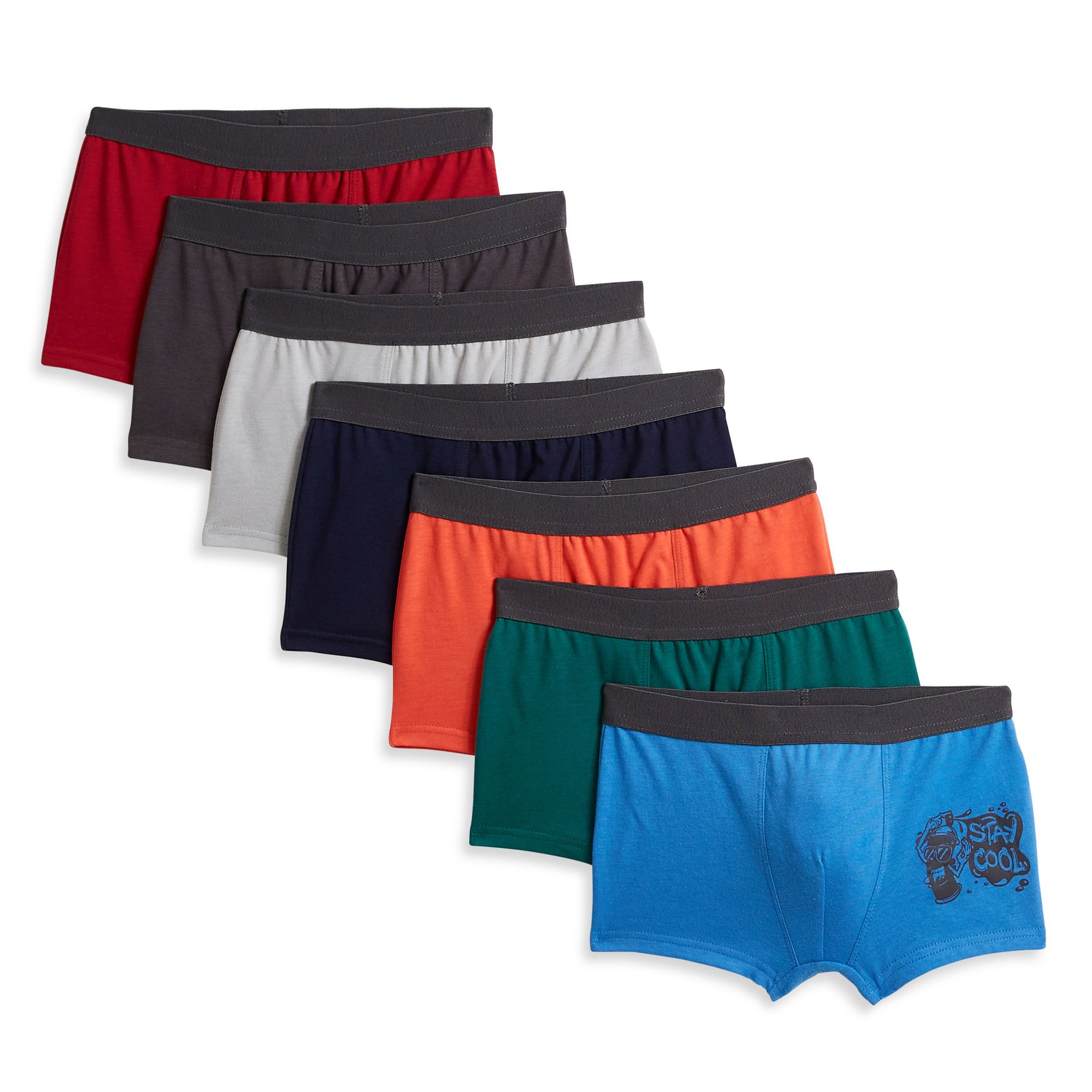 Lot De 8 Boxers Garçon Coton-Élasthanne Adorel - Taille 3-8 Ans