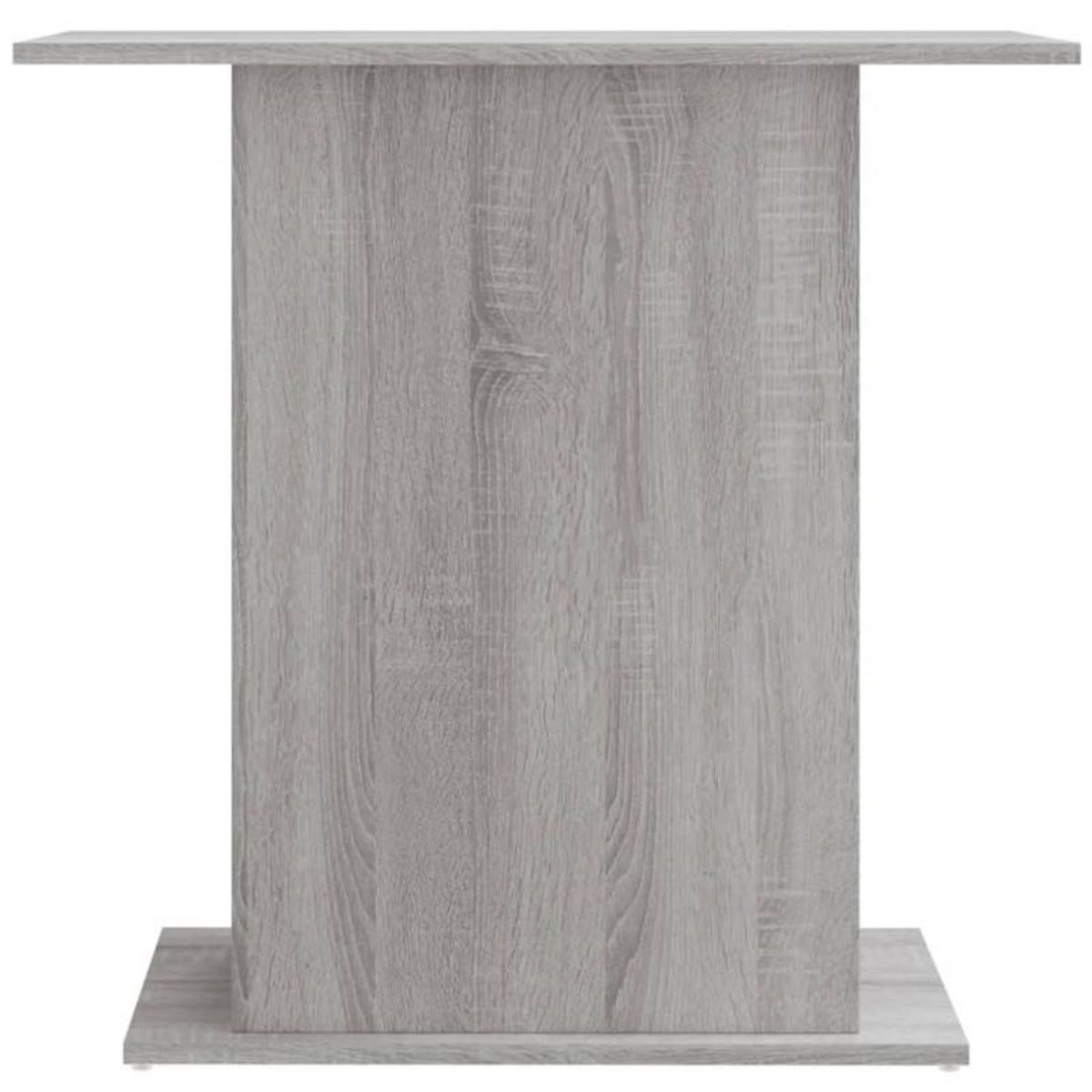 VIDAXL Support d aquarium sonoma gris 75x36x72,5 cm bois d ingénierie