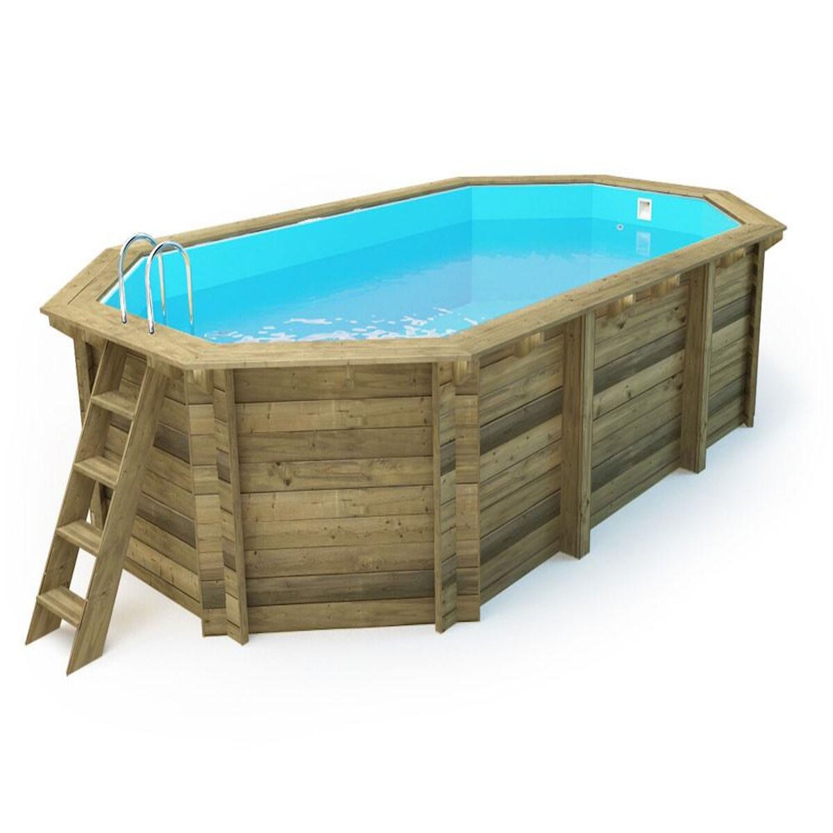 Habitat et Jardin Piscine bois  Florida 145   - 6.57 x 4.57 x 1.45 m