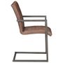Voir la diapositive 4 : VIDAXL Chaises a manger cantilever lot de 6 marron cuir veritable