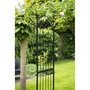 Voir la diapositive 2 : Nature Pergola double droite en acier galvanisé noir