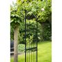 Voir la diapositive 2 : Nature Pergola double droite en acier galvanisé noir