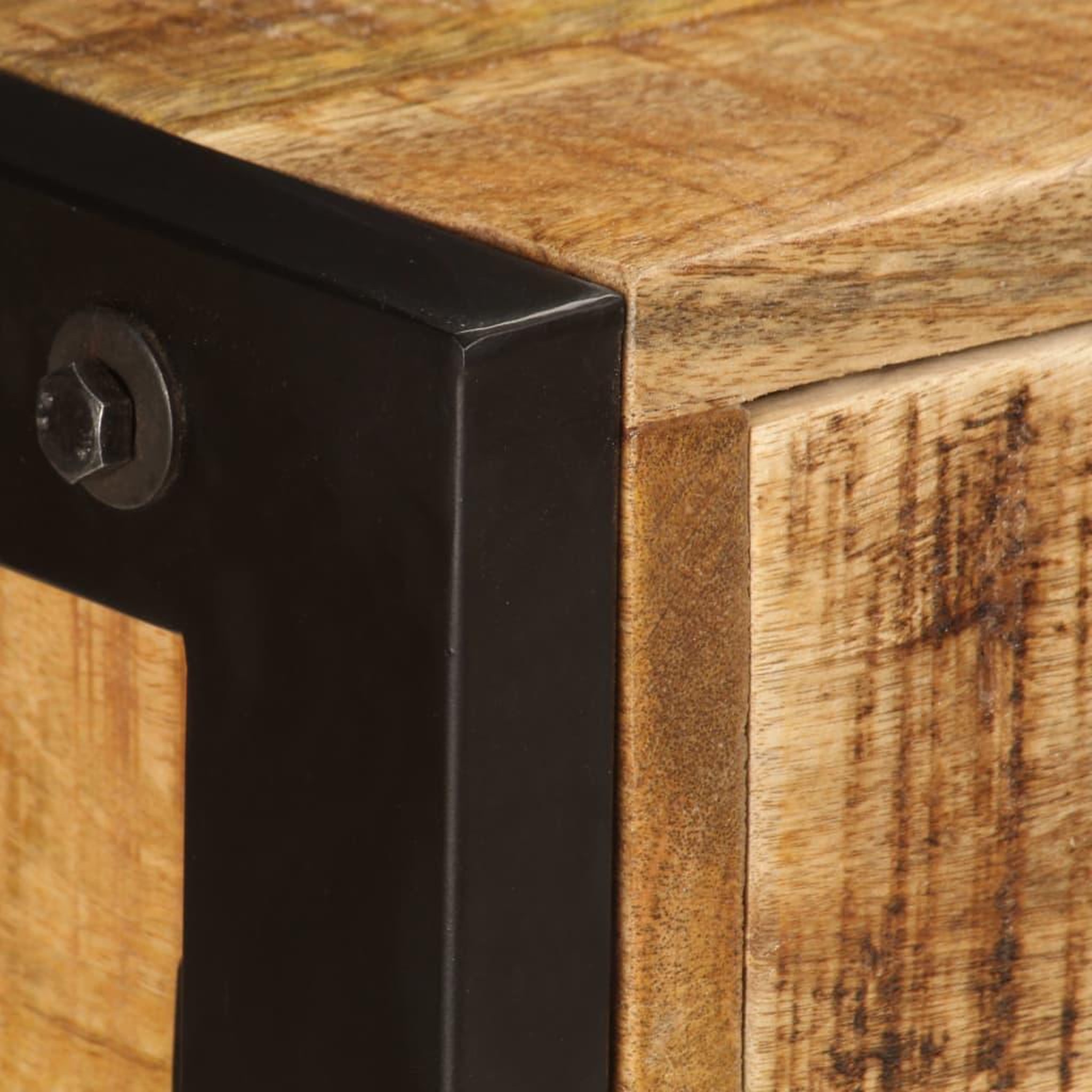 Voir la diapositive 5 : VIDAXL Buffet avec 3 tiroirs 110x35x75 cm Bois de manguier massif