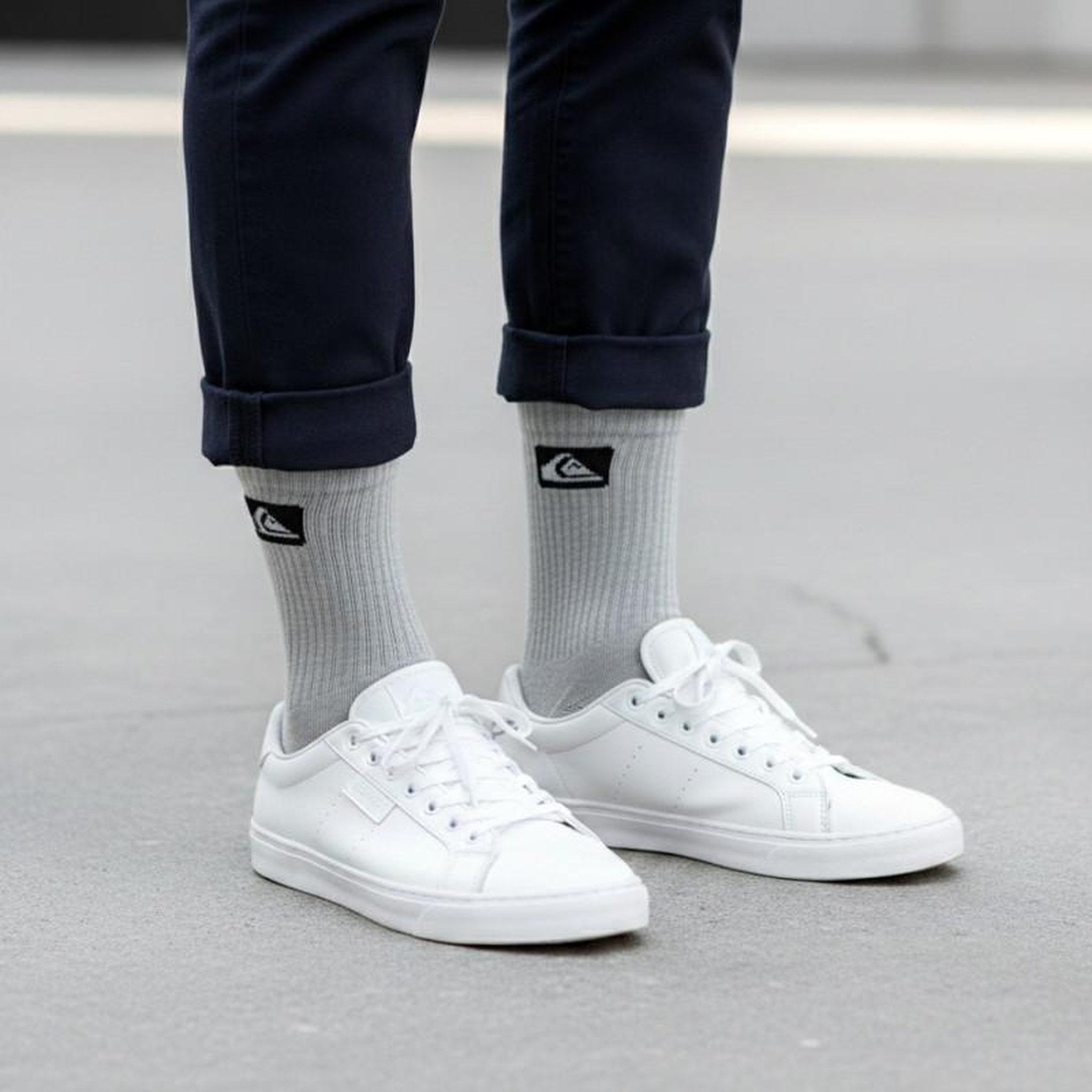 Voir la diapositive 2 : QUIKSILVER Quiksilver Pack de Chaussettes Homme Crew – Lot 6 Paires Sport Cushioned