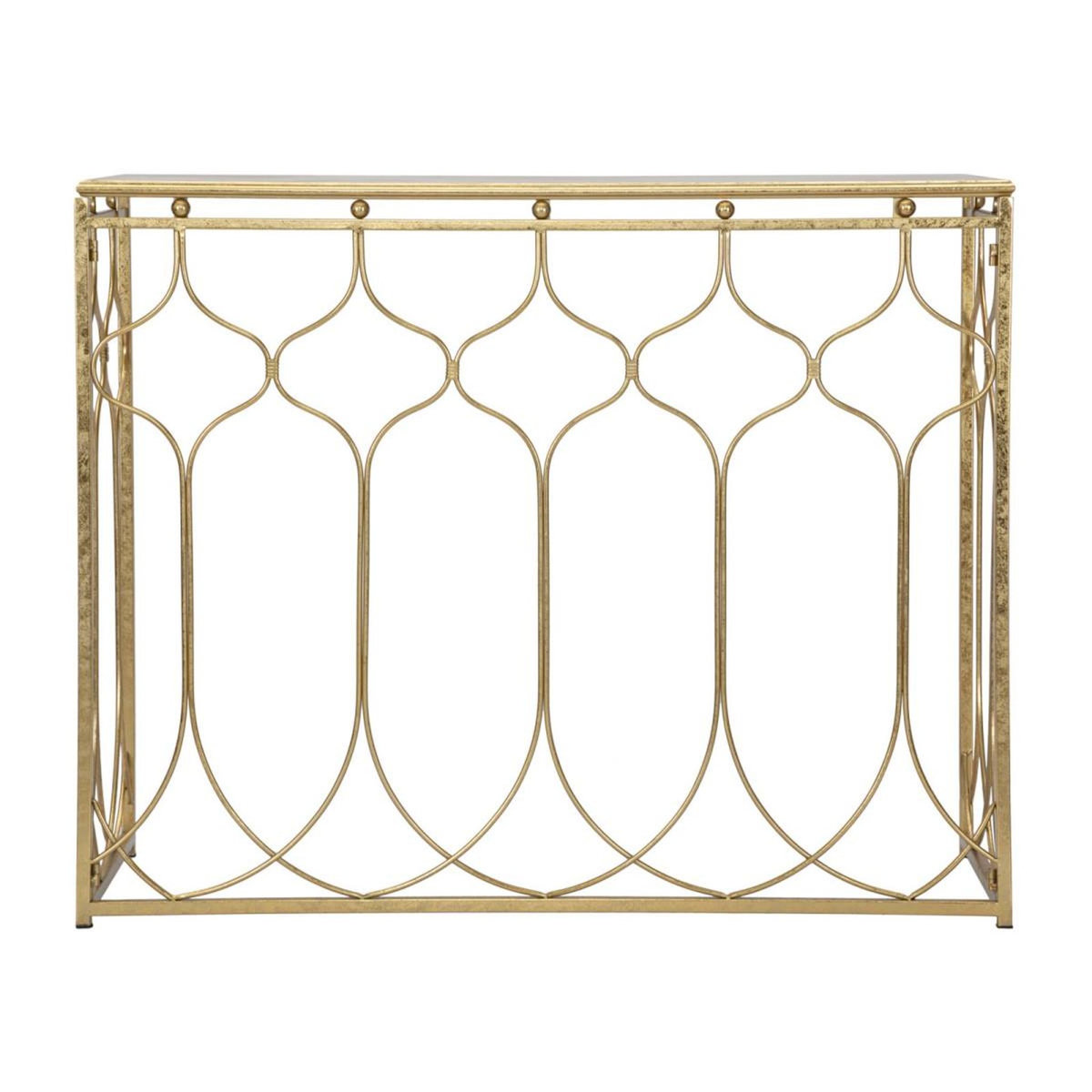 Paris Prix Console Design en Métal  Orient  96cm Or