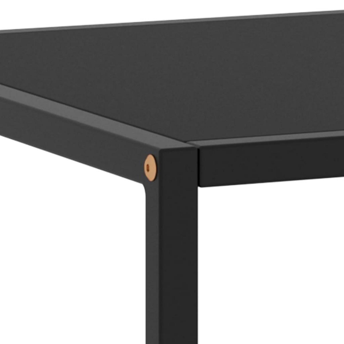 VIDAXL Table basse Noir avec verre noir 120x50x35 cm