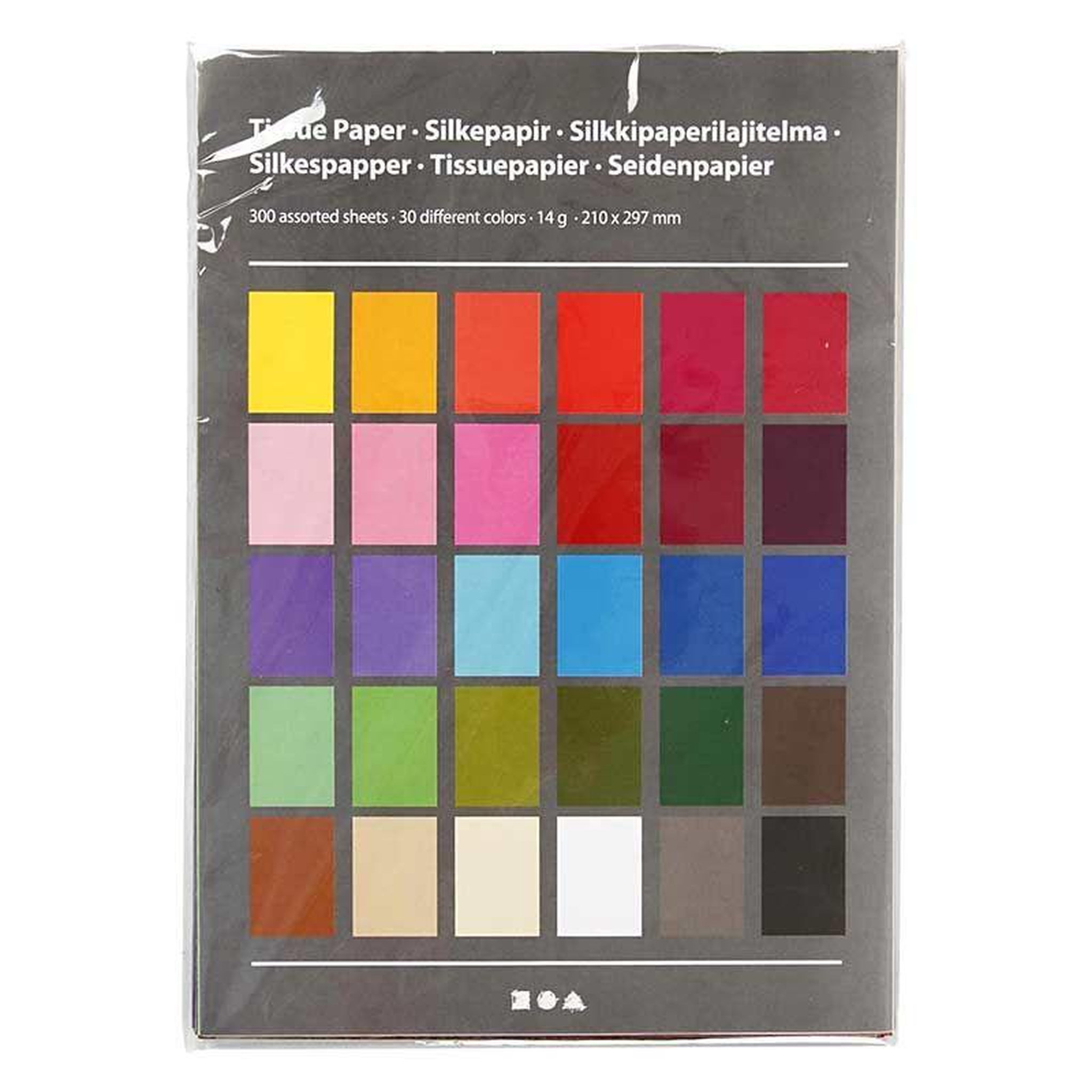 CREATIV COMPANY Papier de Soie multicolore A4 - 300 feuilles