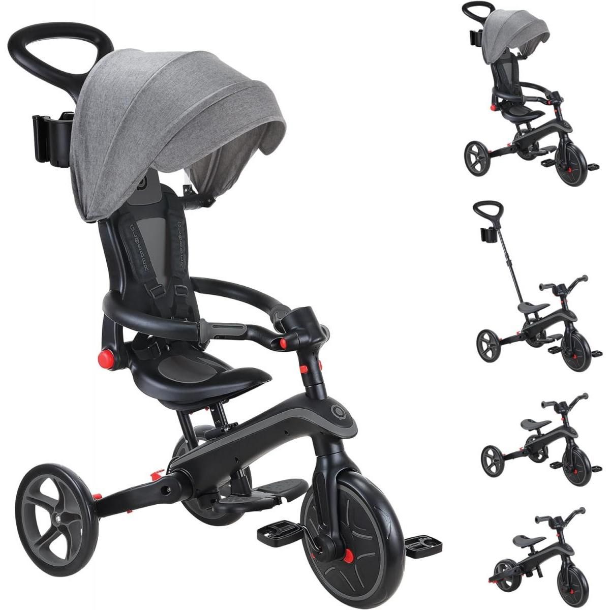 Globber Trike Explorer Foldable 4 En 1 Noir / Gris