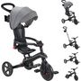 Voir la diapositive 2 : Globber Trike Explorer Foldable 4 En 1 Noir / Gris