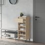 Voir la diapositive 3 : VIDAXL Etagere a chaussures Chene sonoma 40x36x105cm Bois d'ingenierie