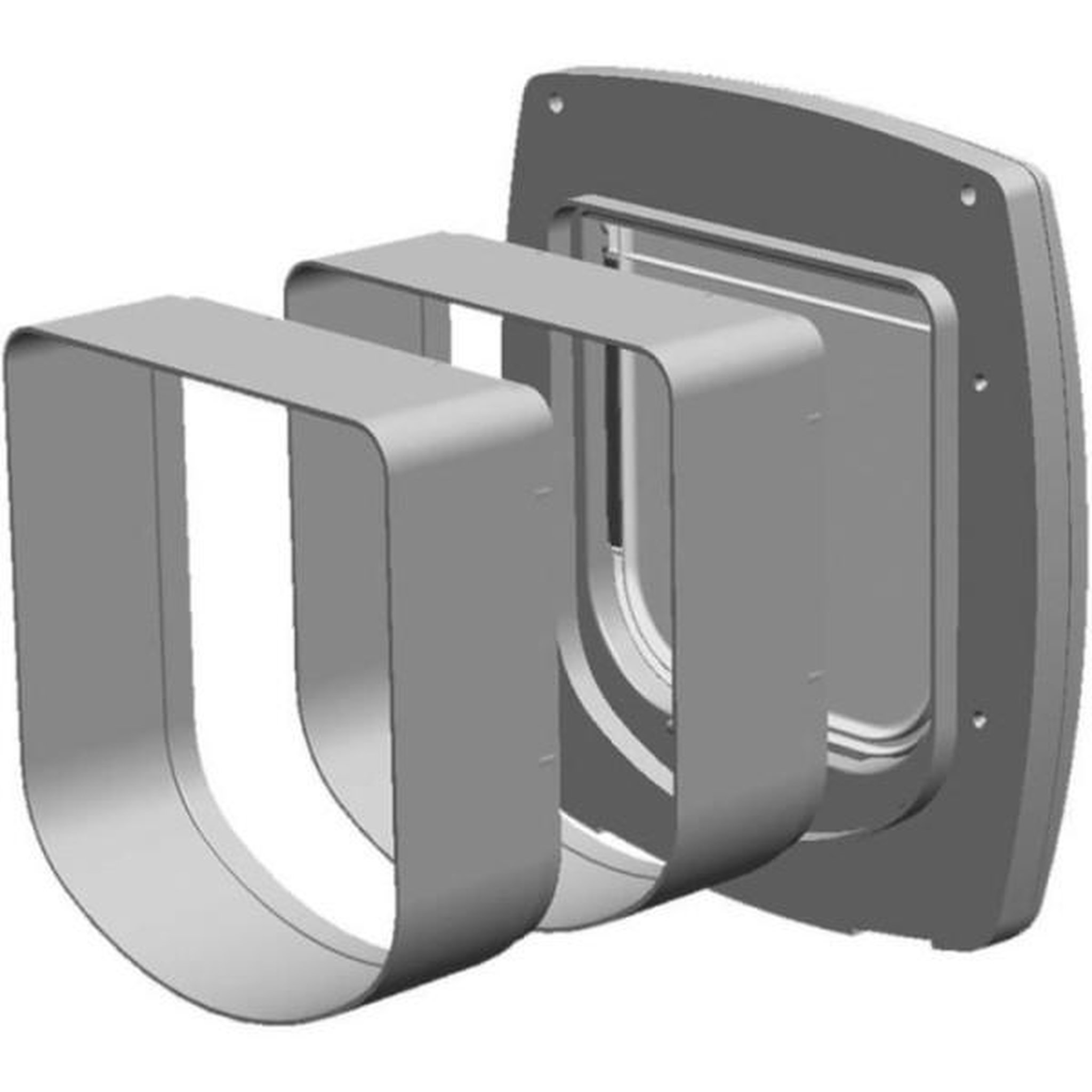 Voir la diapositive 5 : Ferplast Tunnel d'extension - FERPLAST - Pour chatieres Swing 3/5 - Gris