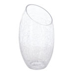 ATMOSPHERA Vase en Verre  Craquelé  23cm Transparent