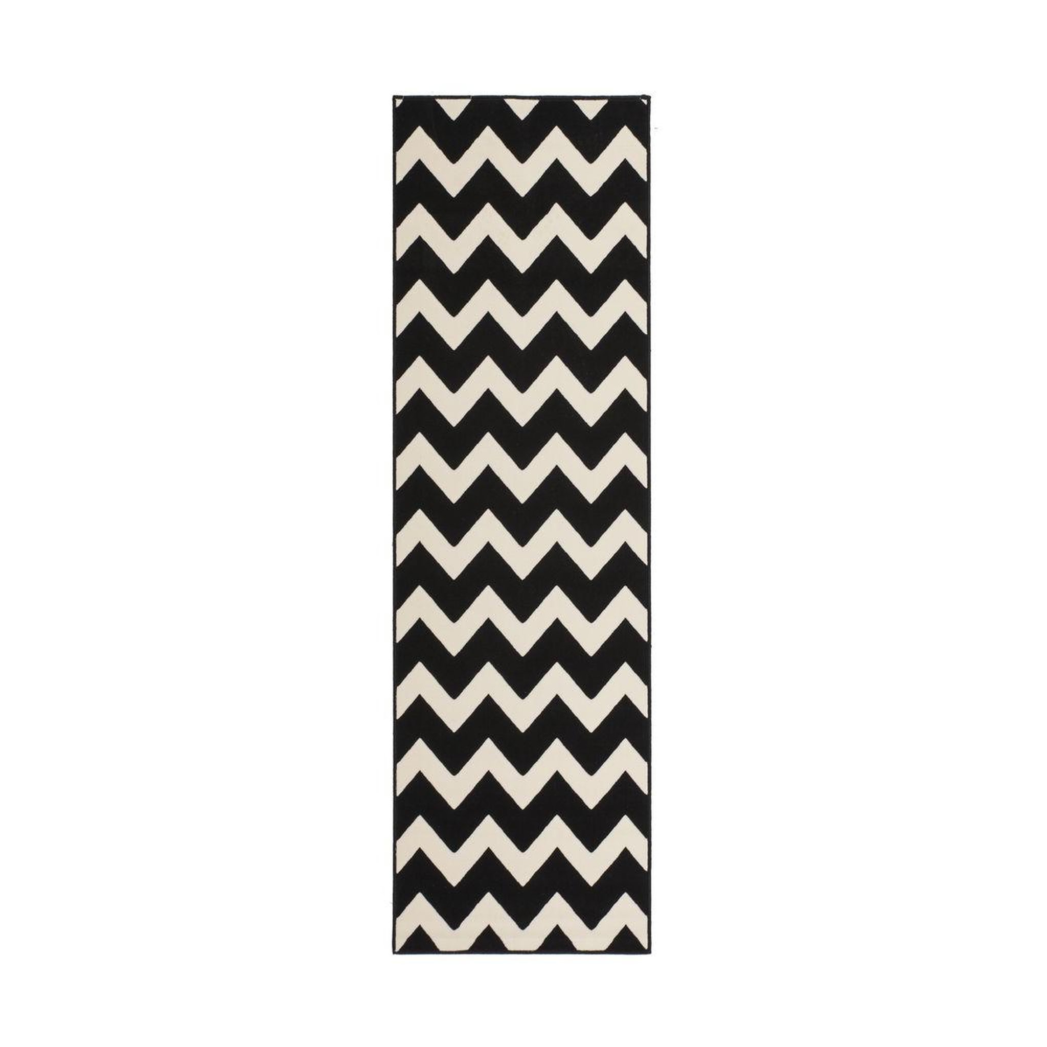 Voir la diapositive 2 : Paris Prix Tapis de couloir géométrique  manolya  80x250cm noir