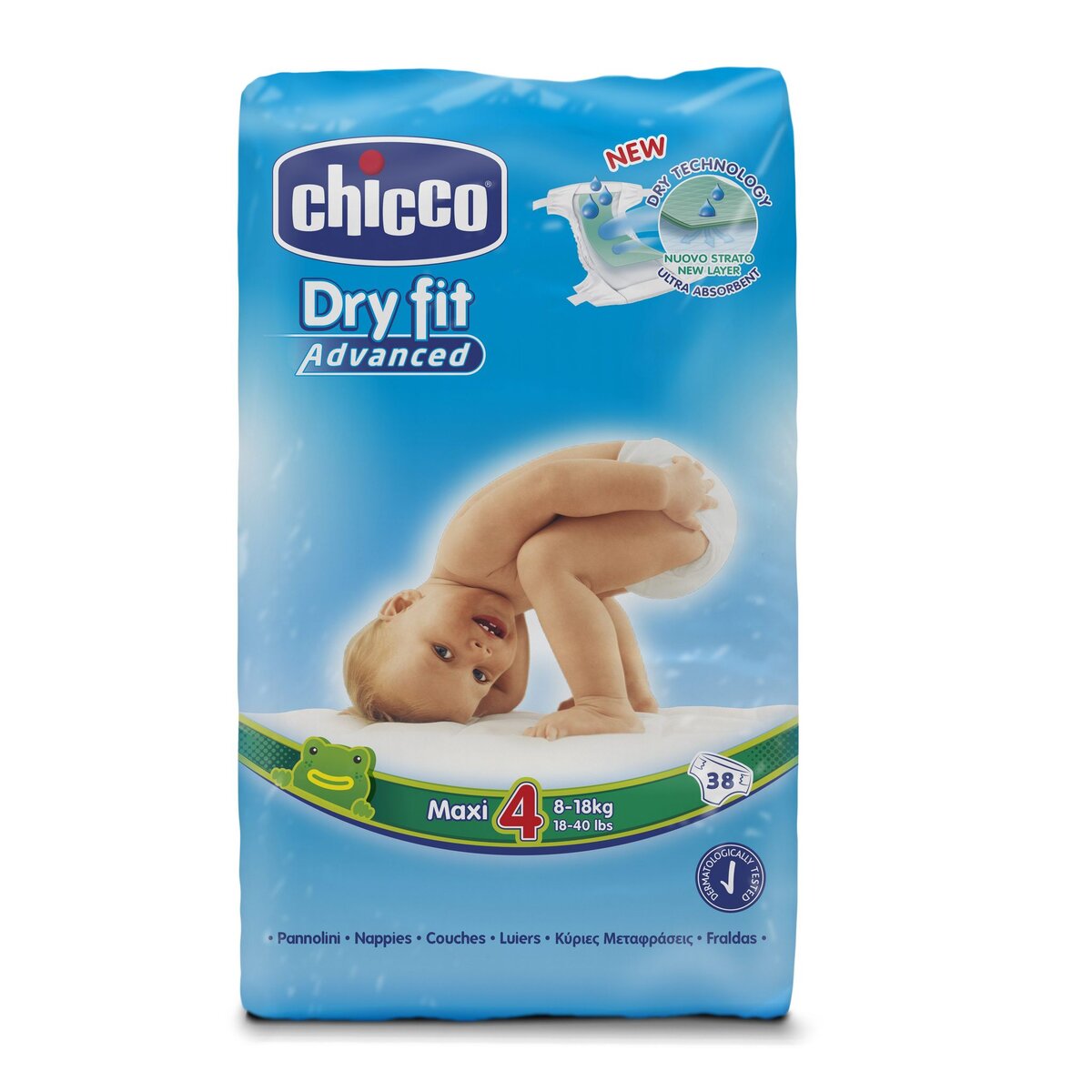 CHICCO DRY FIT ADVANCED Couches Standard T4 (7-18 kg) X38