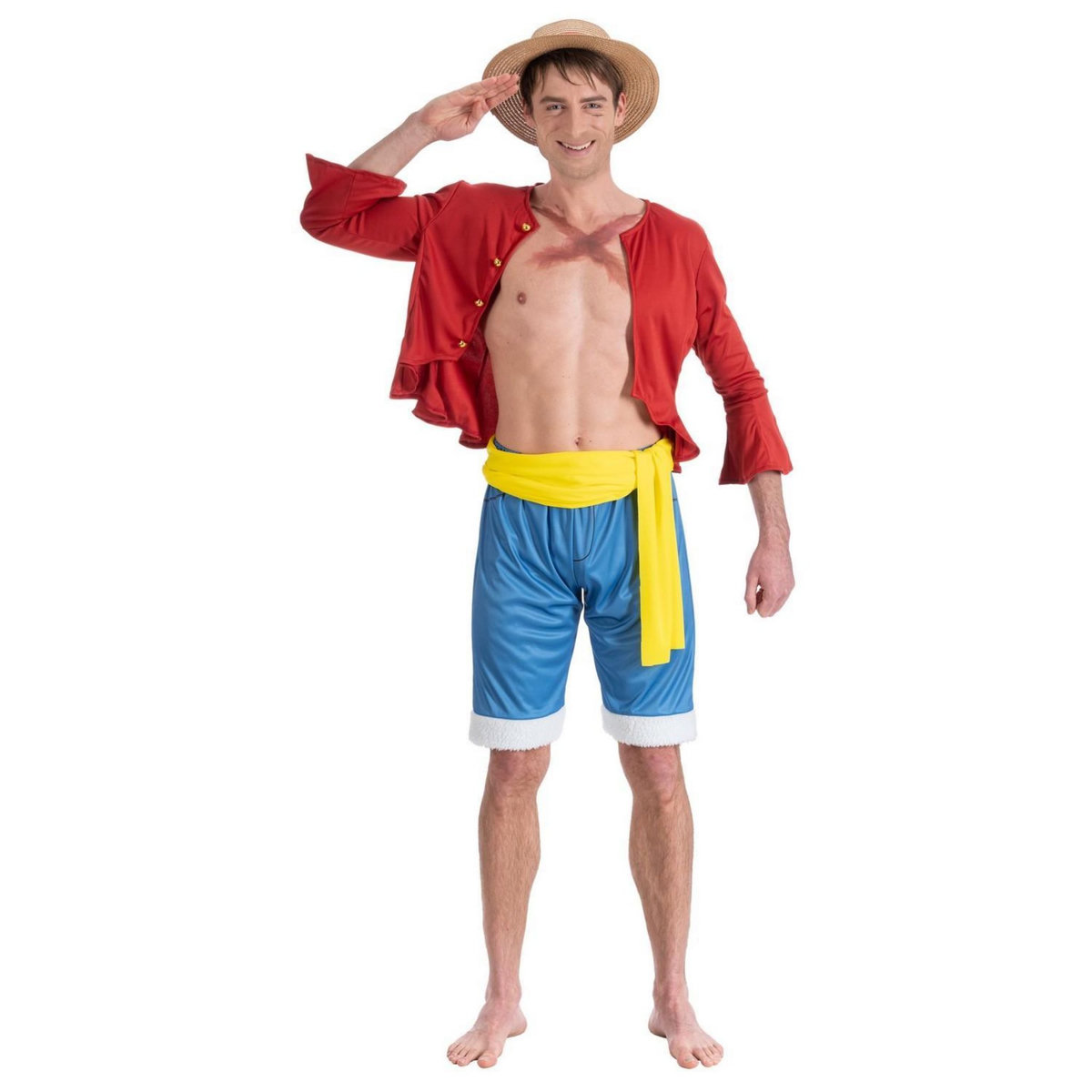CHAKS Déguisement Luffy - One Piece - Homme - M