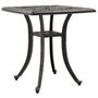 Voir la diapositive 2 : VIDAXL Table de jardin bronze 53x53x53 cm aluminium coule