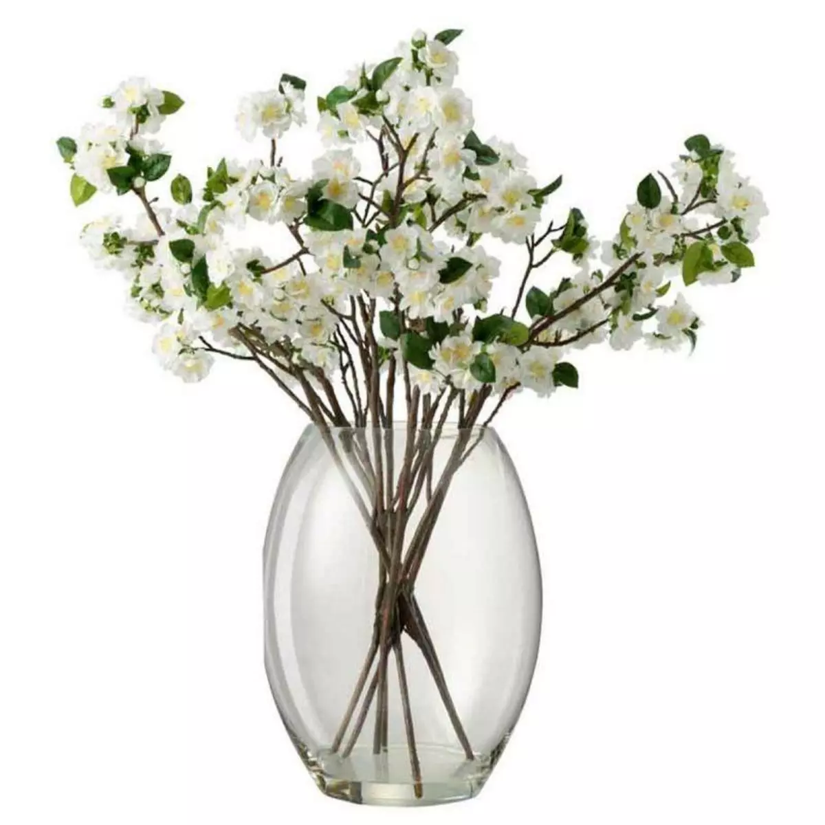 Paris Prix Plante Artificielle en Vase  Floraison  90cm Blanc