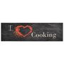 Voir la diapositive 2 : VIDAXL Tapis de cuisine lavable impression cuisine noir 45x150 cm