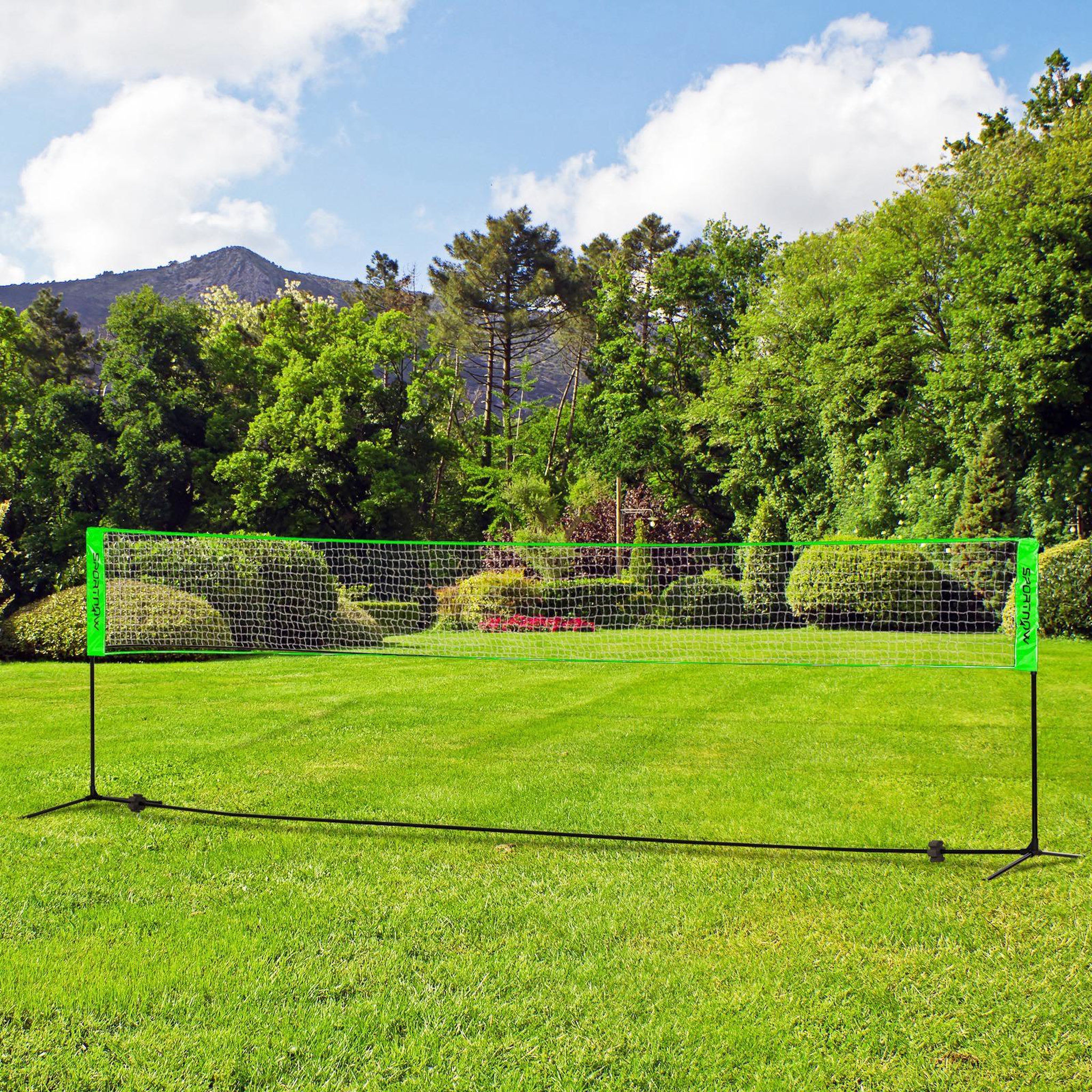 Voir la diapositive 2 : HOMCOM Ensemble set complet de badminton, pickleball et volleyball 3 en 1 réglable