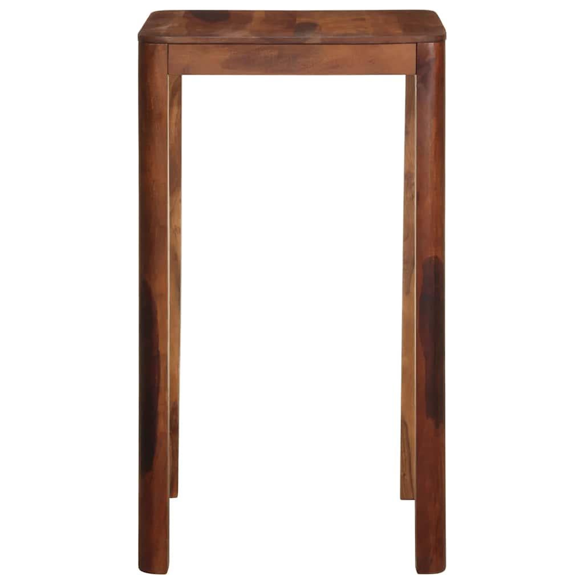 Voir la diapositive 3 : VIDAXL Table de bar 60 x 60 x 107 cm bois massif d'acacia