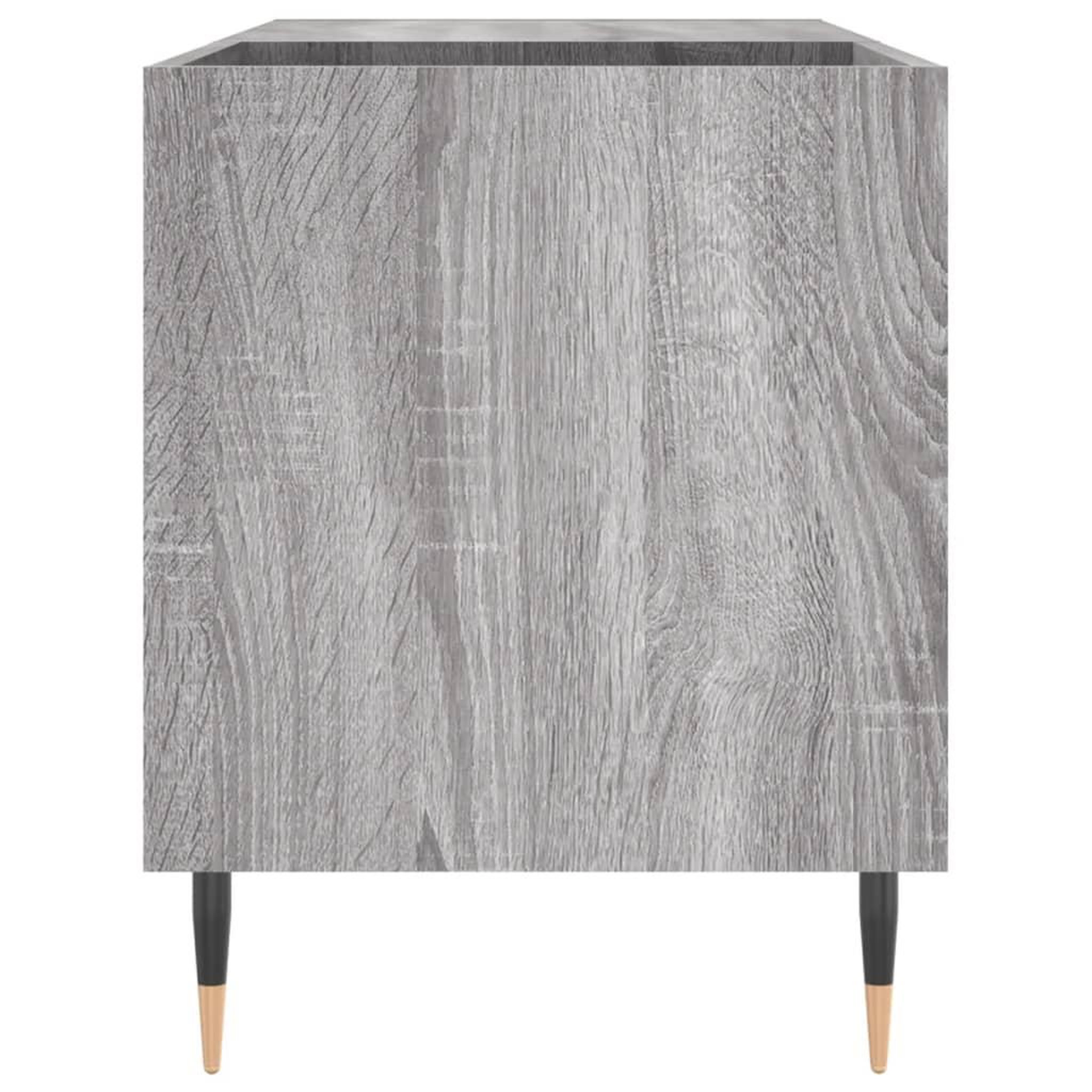 Voir la diapositive 5 : VIDAXL Armoire a disques sonoma gris 85x38x48 cm bois d'ingenierie