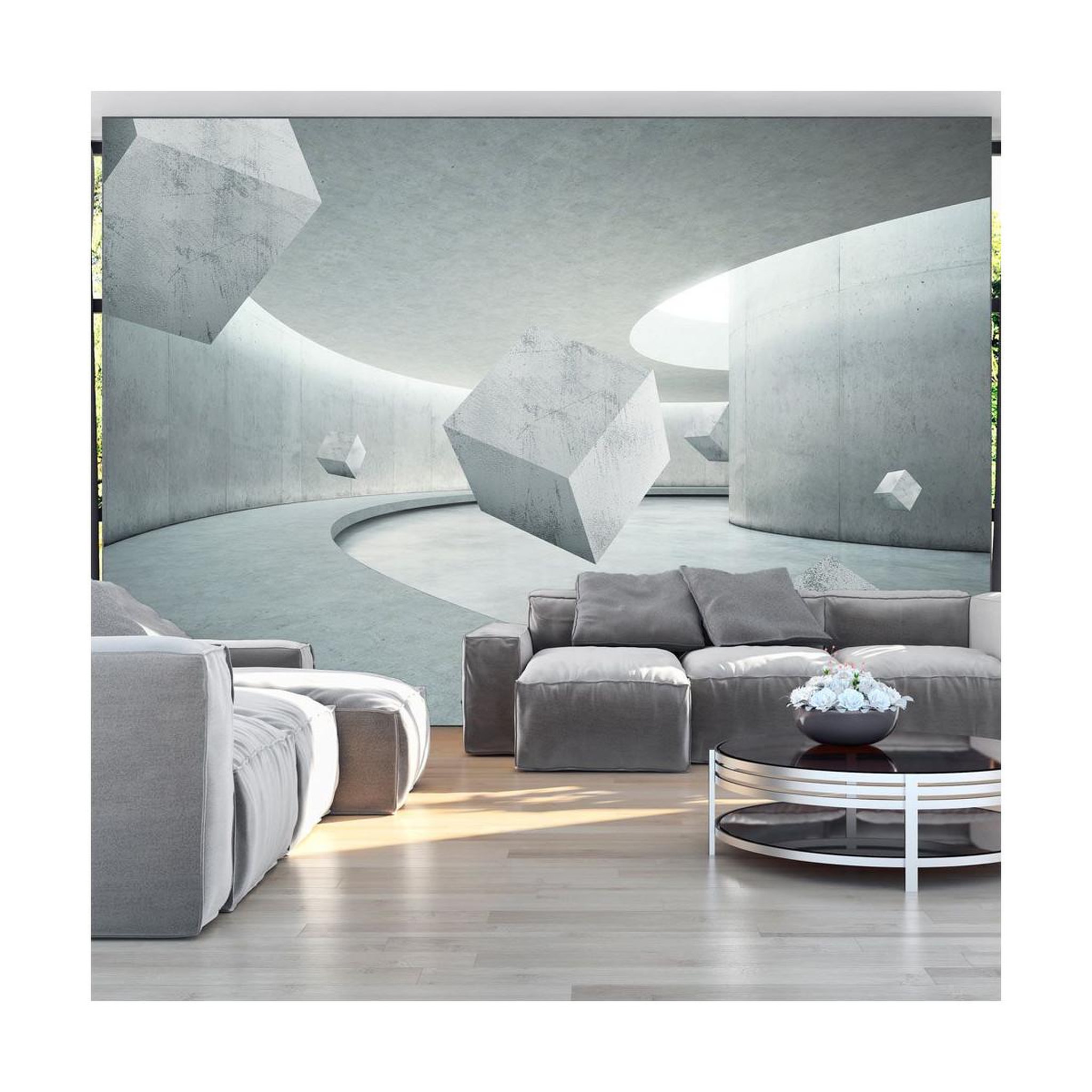 Paris Prix Papier peint  geometry of the cube. Coloris disponibles : Multicolore