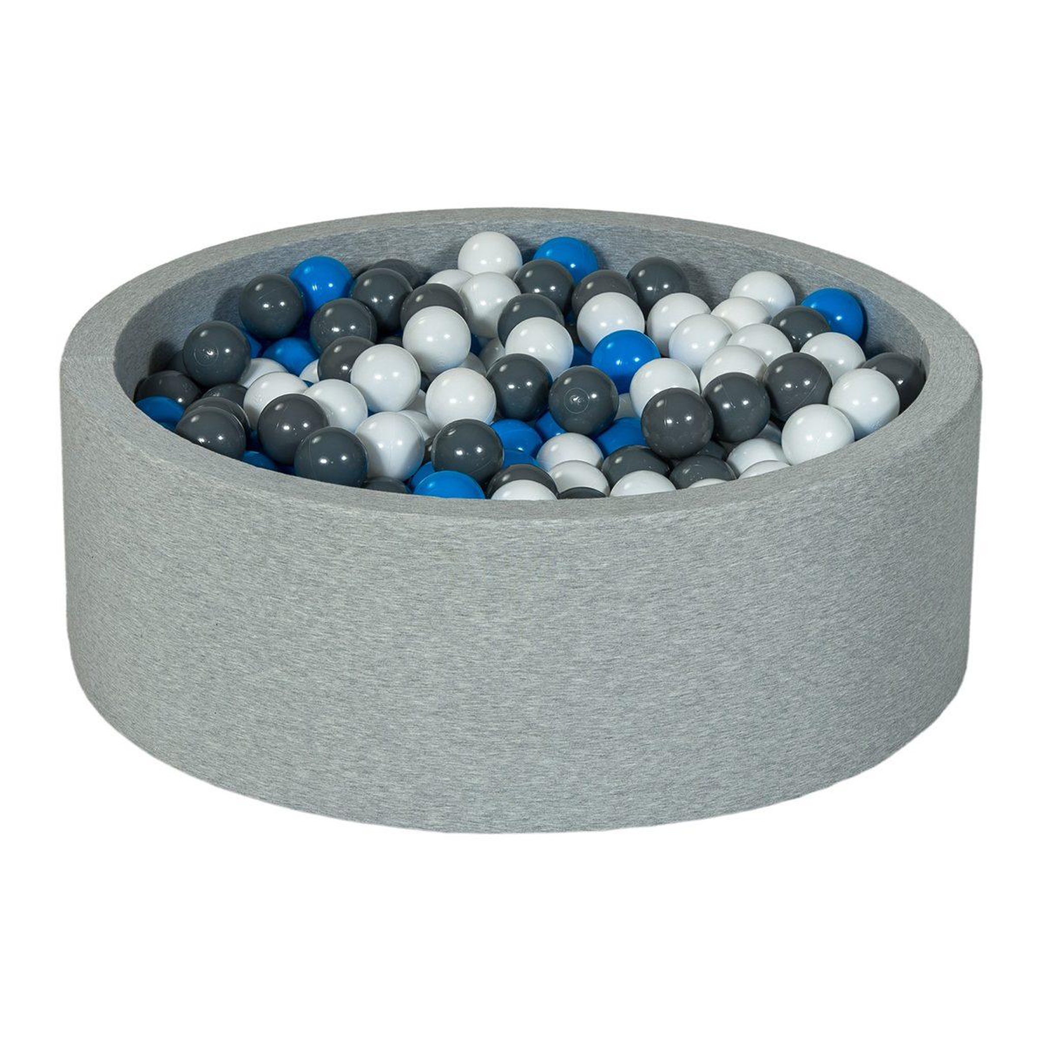 VELINDA Piscine à balles aire de jeu + 450 balles blanc, bleu, gris