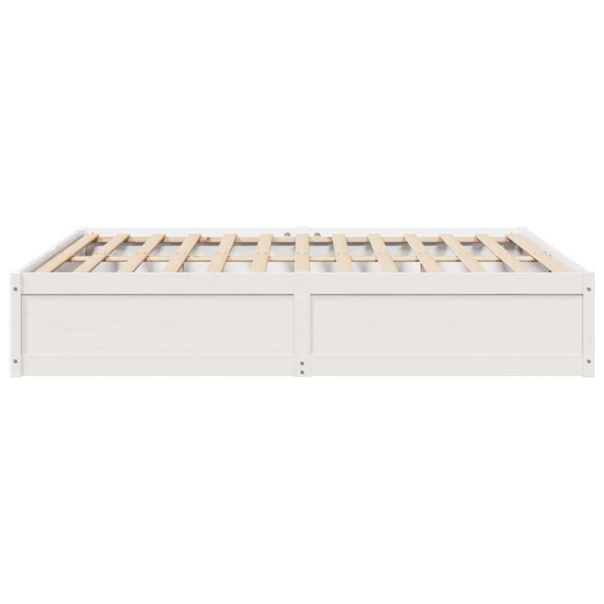 VIDAXL Cadre de lit sans matelas blanc 180x200 cm bois massif de pin